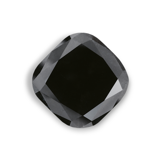 25.1 Carat Natural Black Cushion Diamond GIA