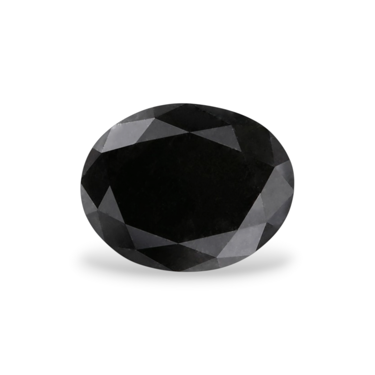 1.55 Carat Natural Black Oval Diamond GIA