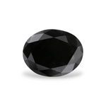 1.55 Carat Natural Black Oval Diamond GIA