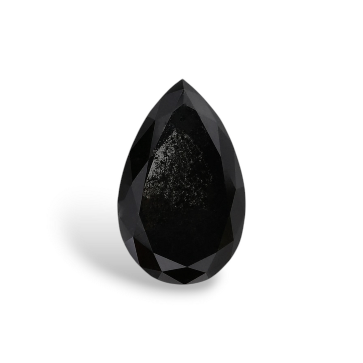 1.36 Carat Natural Black Pear Diamond GIA
