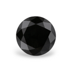 1.71 Carat Natural Black Round Diamond GIA