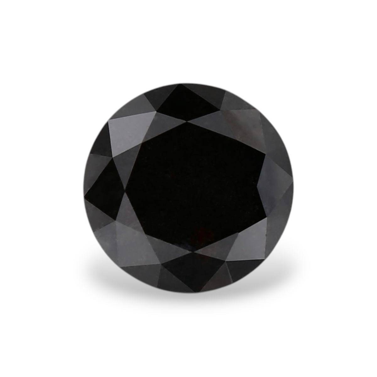 1.04 Carat Natural Black Round Diamond GIA