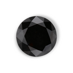 1.04 Carat Natural Black Round Diamond GIA