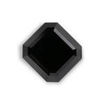 2.71 Carat Natural Black Sq emerald Diamond GIA