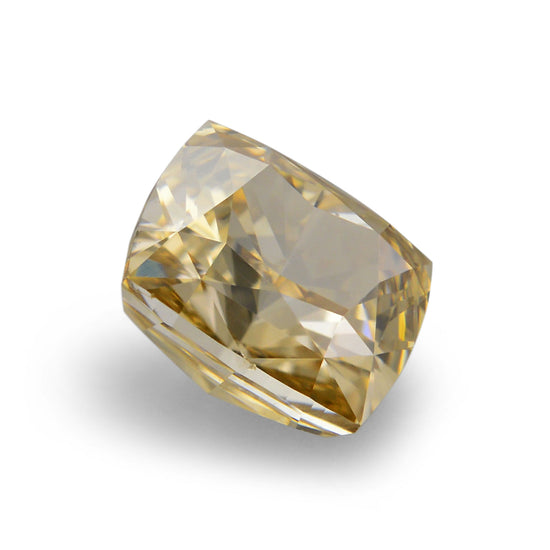 0.73 Carat Fancy Brown Yellow Cushion Diamond VS2 GIA