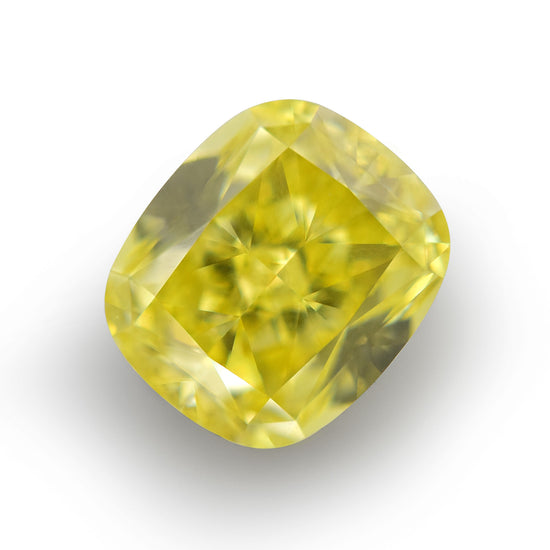 0.61 Carat Fancy Yellow Cushion Diamond VVS1 GIA