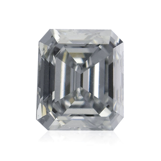 0,17 Karat Fancy Light Gray Blue Smaragd-Diamant VVS2 GIA