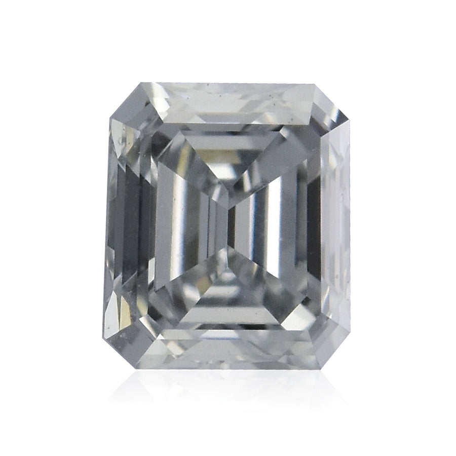 0.17 Carat Fancy Light Gray Blue Emerald Diamond VVS2 GIA