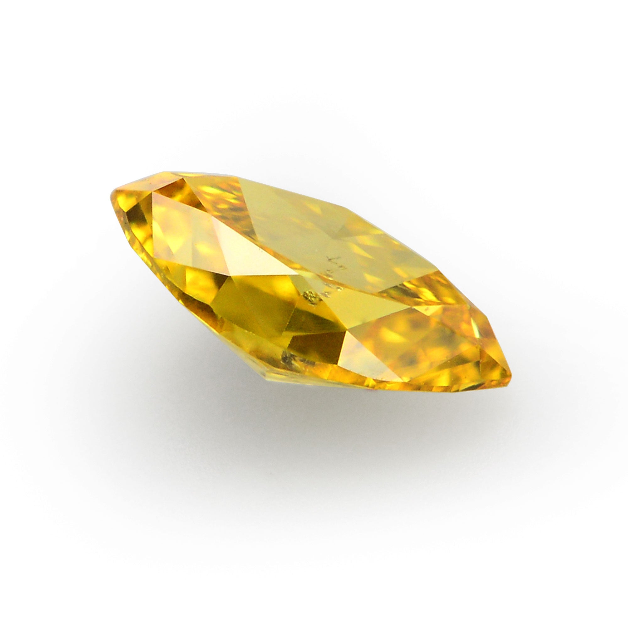 にっしーFancy Vivid Orange Yellow Si2 0.22 Carat Fancy Vivid Orange Yellow Marquise Diamond (SI2) GIA