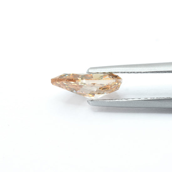 1.52 Carat Fancy Brown Orange Pear Diamond SI1 GIA