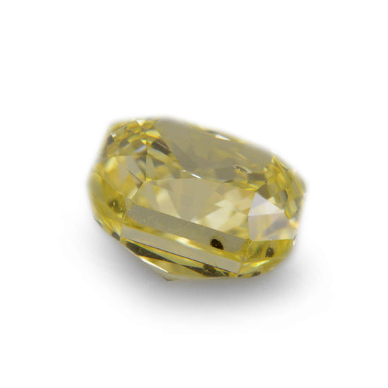 0.50 Carat Fancy Intense Yellow Radiant Diamond SI1 GIA