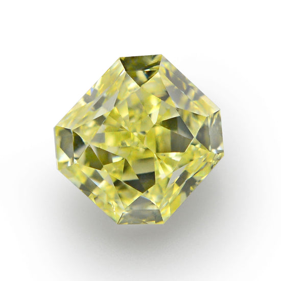 0.40 Carat Fancy Intense Yellow Radiant Diamond VS2 IGI