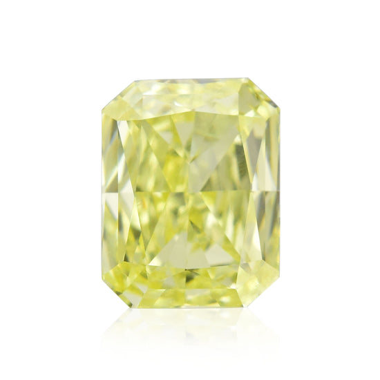 0.40 Karat Fancy Light Yellow Radiant Diamant VVS2 GIA