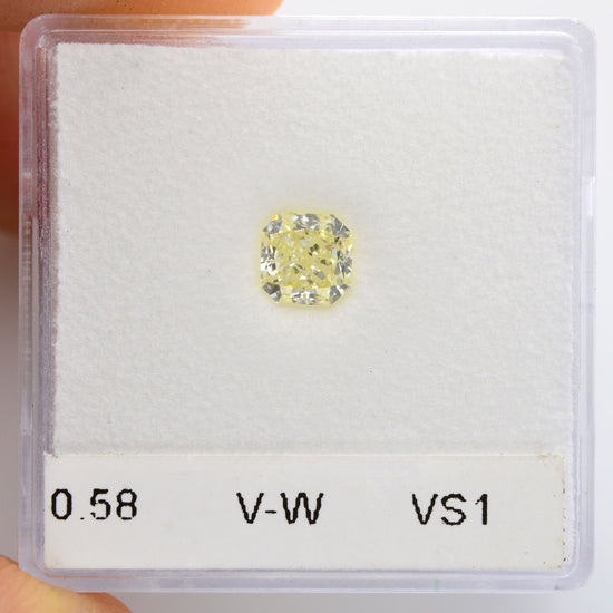 0.58 Carat V-W Radiant Diamond VS1 IGI