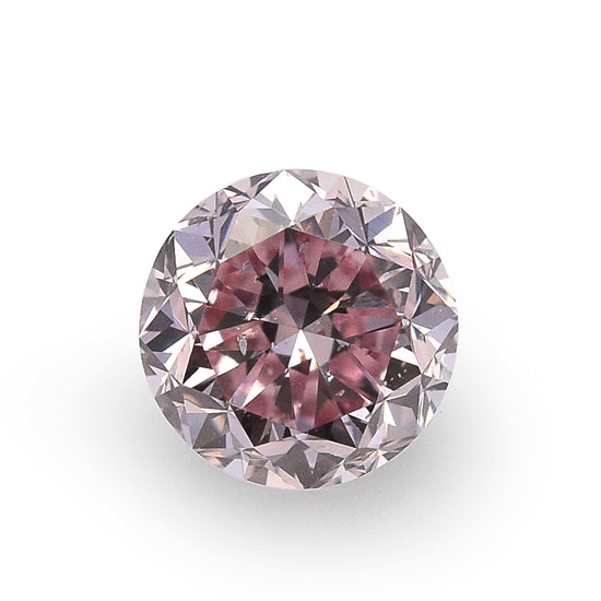 0.59 Carat Fancy Intense Purplish Pink Round Diamond SI2 GIA