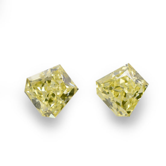 0,72 Karat Fancy Yellow Trapez-Diamanten (VS1)