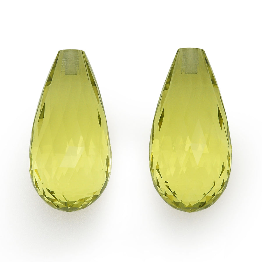 19.65 Carat Yellow Briolette Citrine