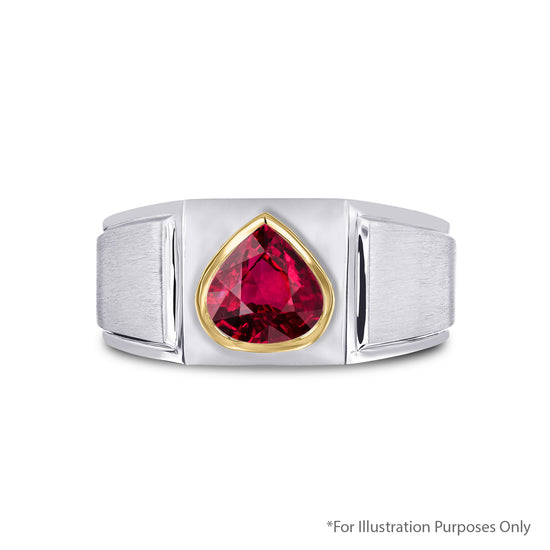 1.70 Carat Red MOZAMBIQUE Pear Ruby CD