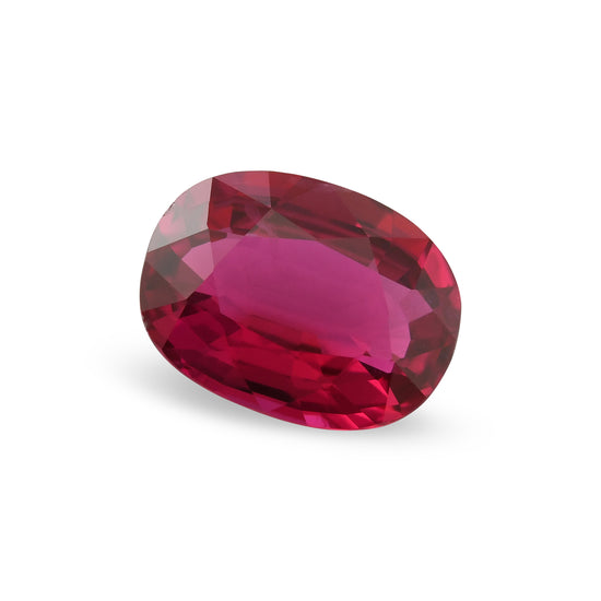 2.06 Carat Red MOZAMBIQUE Oval Ruby GRS