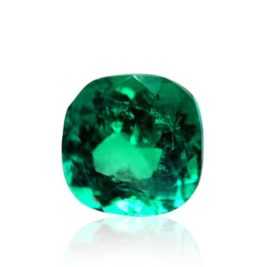 2.90 Carat Green COLOMBIAN Cushion Emerald CD