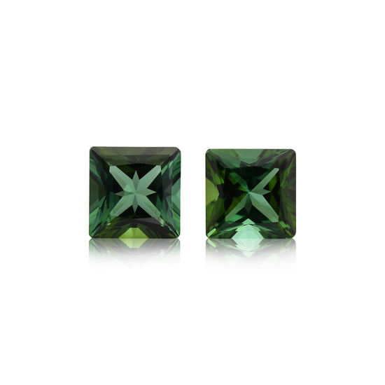 4.33 Carat Green  Radiant Tourmaline