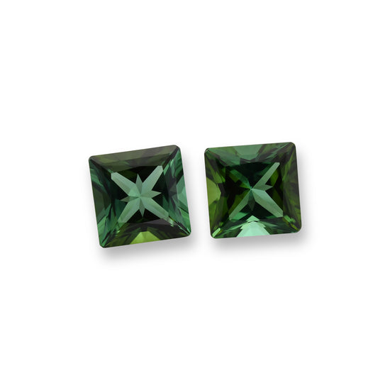 4.33 Carat Green  Radiant Tourmaline