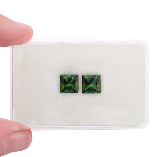 4.33 Carat Green  Radiant Tourmaline