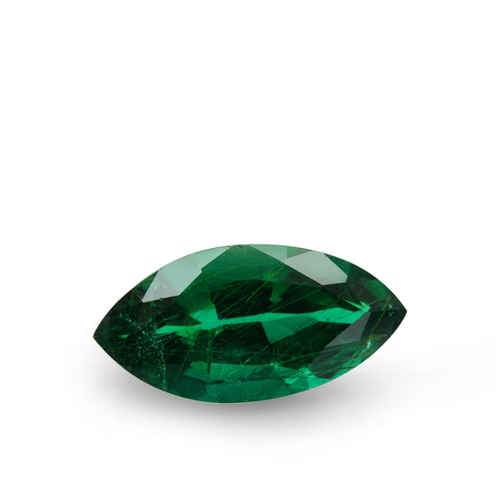 2.55 Carat Green ZAMBIAN Marquise Emerald GWLAB