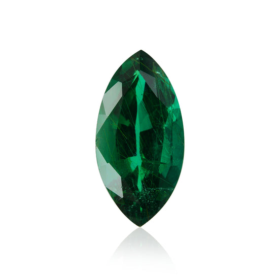 2.55 Carat Green ZAMBIAN Marquise Emerald GWLAB