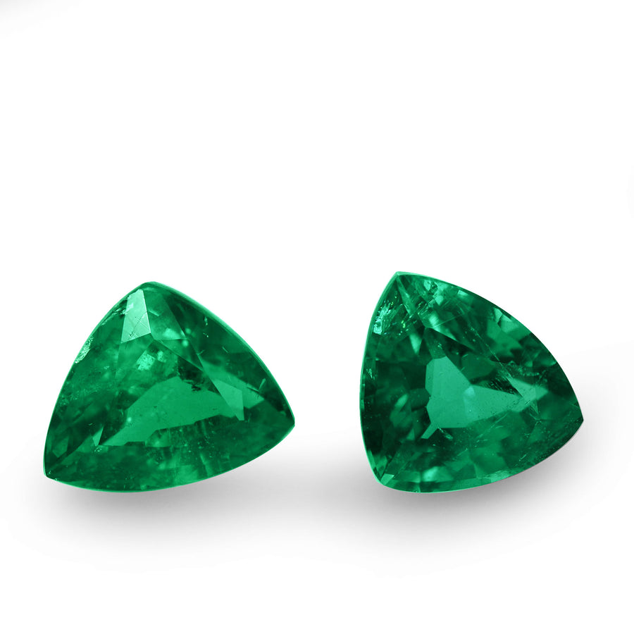 4.72 Carat Green ZAMBIAN Trilliant Emerald