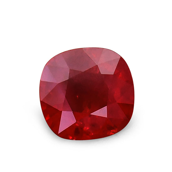 1.78 Carat Red BURMESE Cushion Ruby GRS