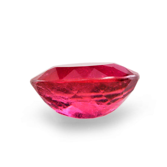 3.75 Carat Red  Oval Rubellite