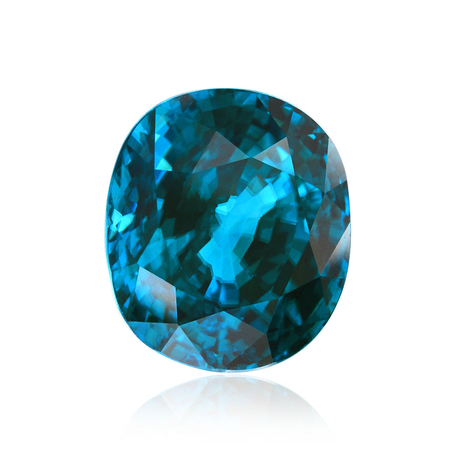 25.14 Carat Blue Oval Zircon