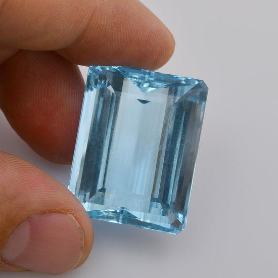 81.07 Carat Blue  Emerald Aquamarine EGL