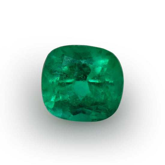 1.74 Carat Green COLOMBIAN Cushion Emerald GRS