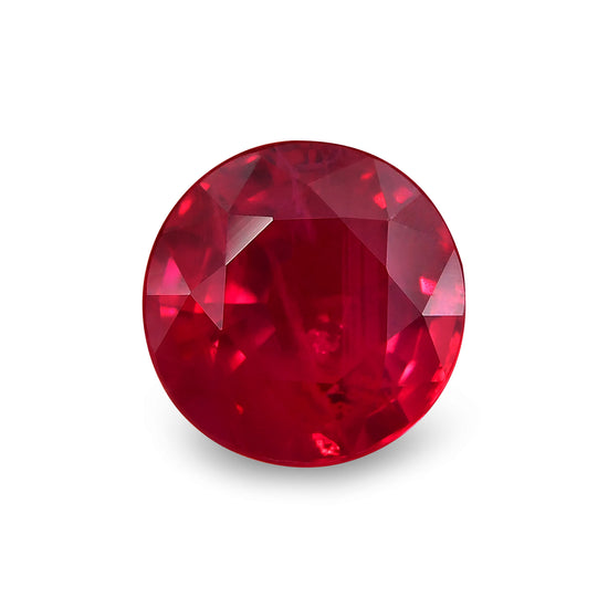 3.15 Carat Red BURMESE Round Ruby GRS