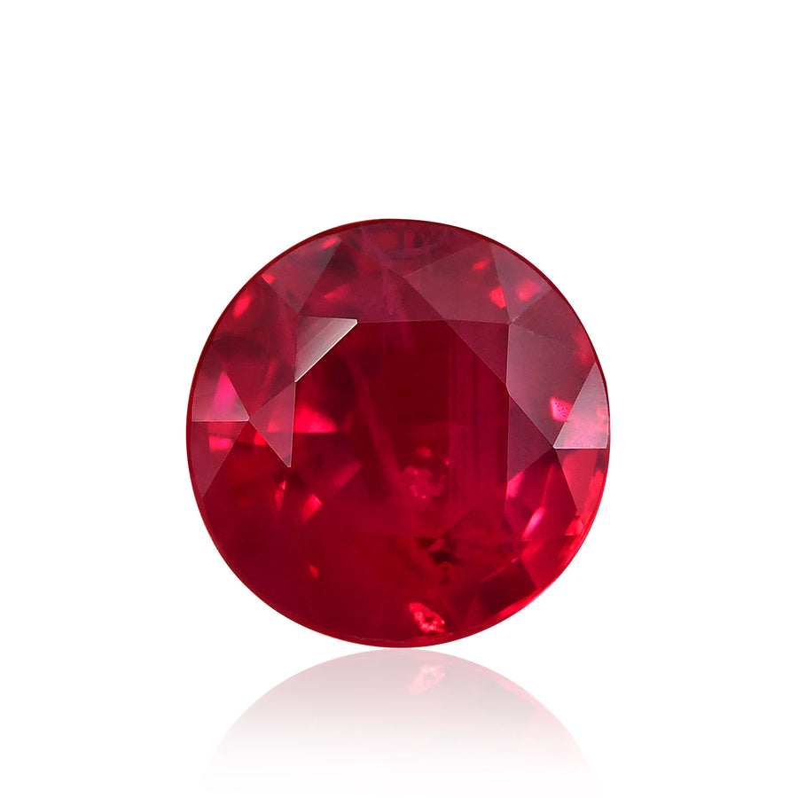 3.15 Carat Red BURMESE Round Ruby GRS