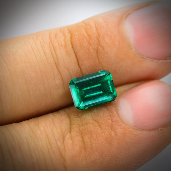 2.31 Carat Green ZAMBIAN Emerald Emerald AGL