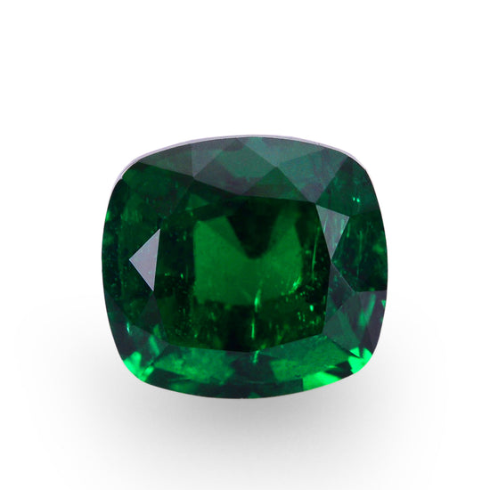 3.12 Carat Green ZAMBIAN Cushion Emerald AGL