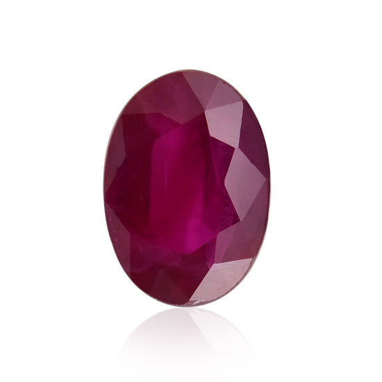 1.09 Carat Red  Oval Ruby