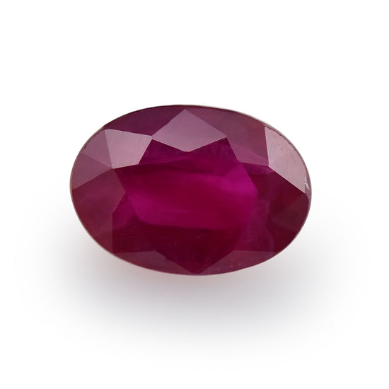 1.09 Carat Red  Oval Ruby