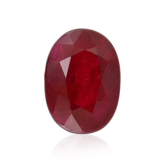 1.30 Carat Red  Oval Ruby
