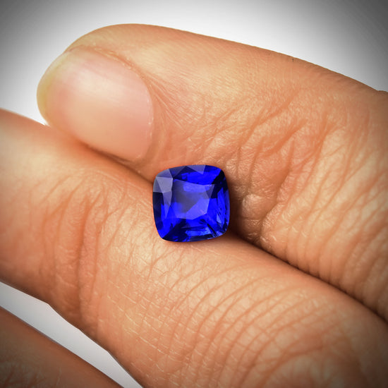 1.11 Carat Blue  Cushion Sapphire