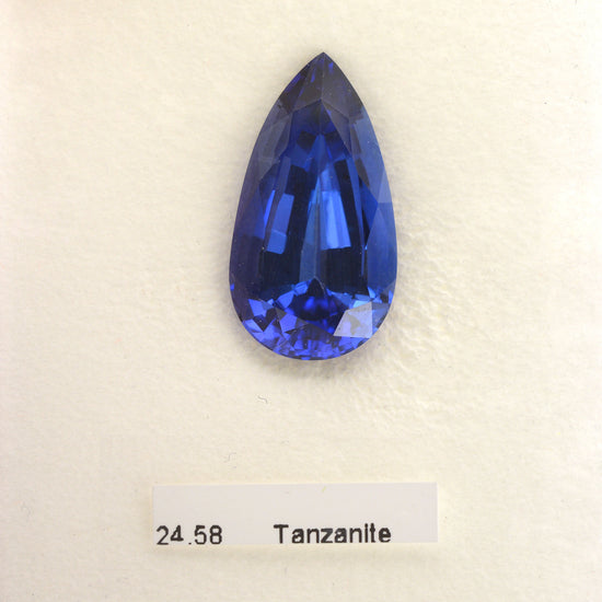 23.91 Carat  TANZANIAN Pear Tanzanite