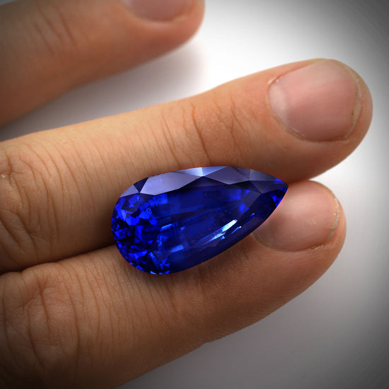 23.91 Carat  TANZANIAN Pear Tanzanite
