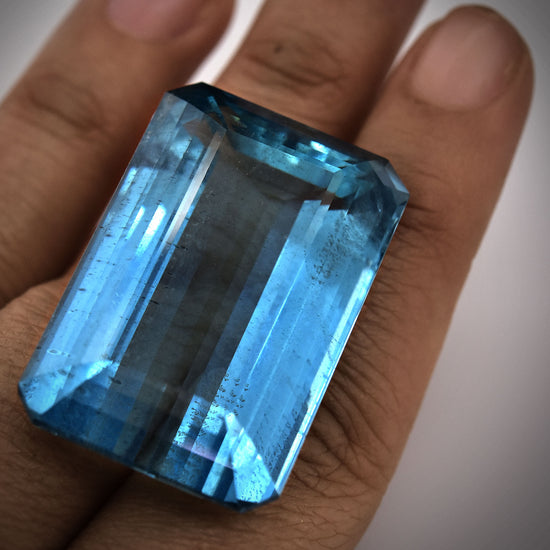 98.51 Carat Blue BRAZILLIAN Emerald Aquamarine GRS