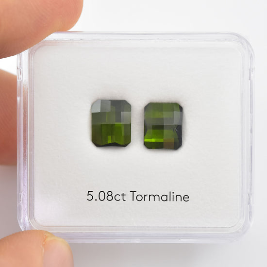 5.08 Carat Green Radiant Tourmaline