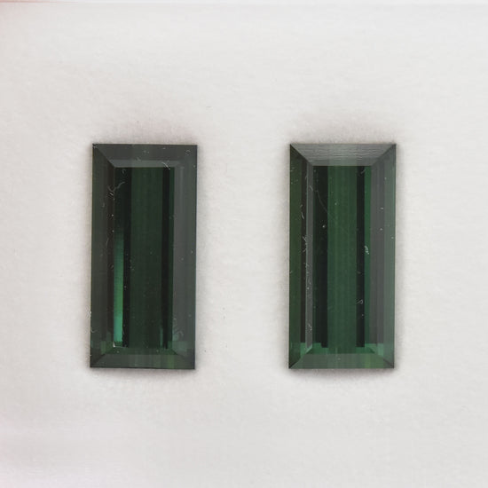 13.02 Carat Green Baguette Tourmaline