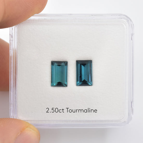 2,50 Karat Blauer Smaragd-Turmalin