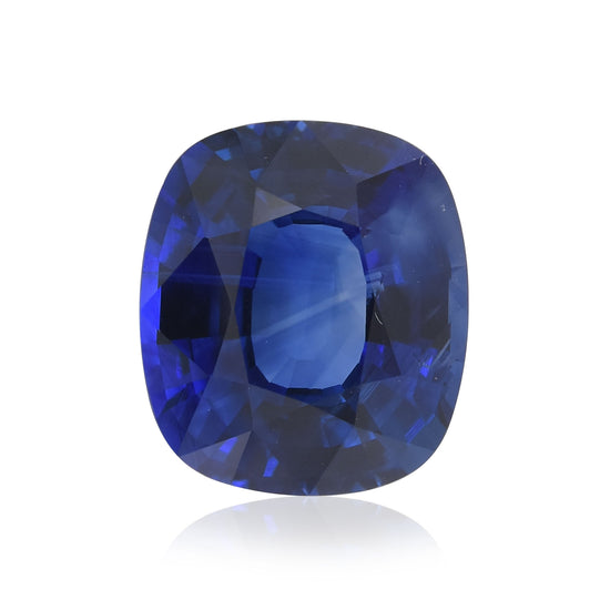 6.34 Karat Blauer SRI LANKAN Cushion Saphir GRS